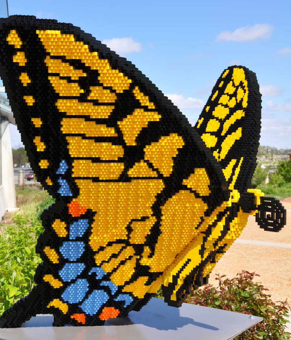 Butterfly Lego brick huge creation