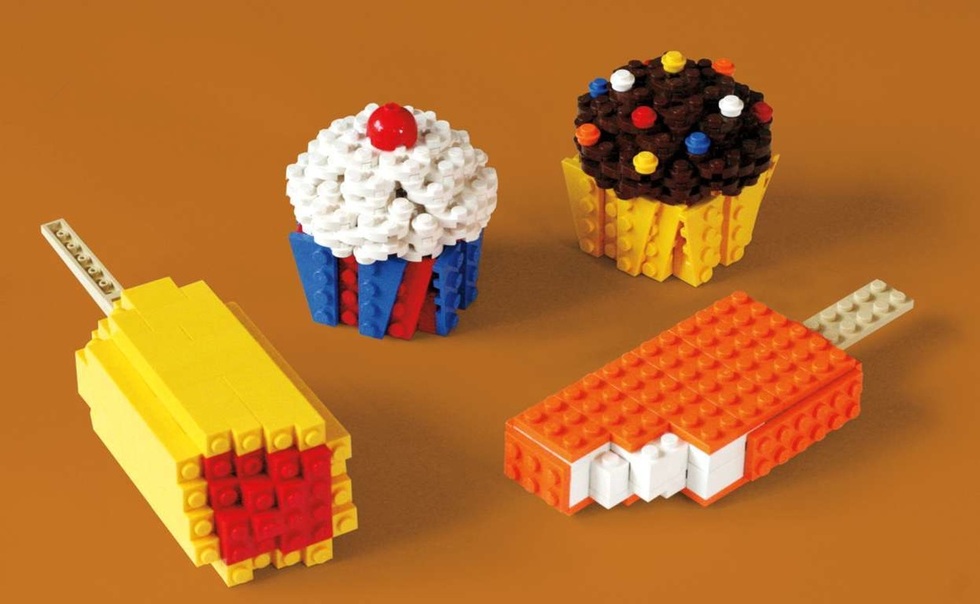 lego brick sweets and lollys creation