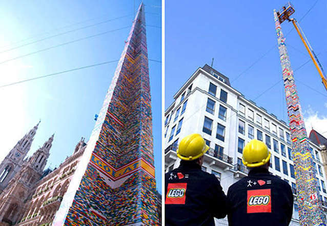 Worlds tallest Lego brick tower